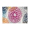 World Rug Gallery Modern Floral Circles Design 2' x 3' Multi Area Rug 9099MULTI2X3 - alternate 1